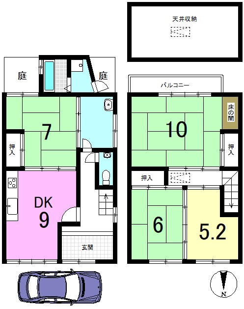 四ノ宮行者谷 間取り図