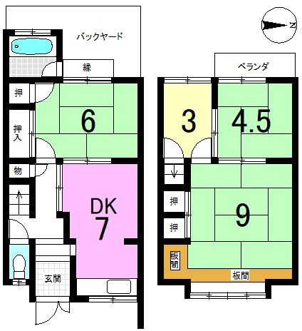 小山中ノ川町 間取り図
