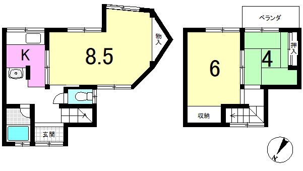 日ノ岡坂脇町 間取り図