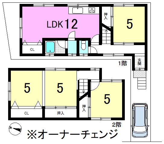 小山北林町 間取り図
