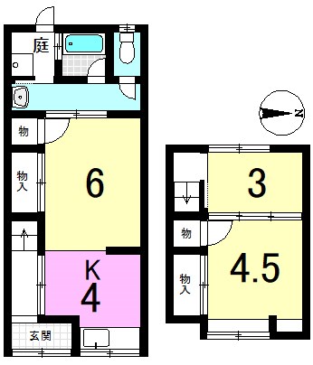 西野楳本町 間取り図