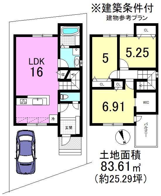大宅五反畑町１５号地【会員限定】  間取り図