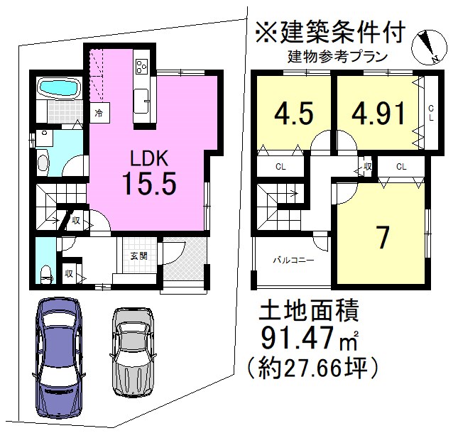 大宅五反畑町１７号地【会員限定】 間取り図