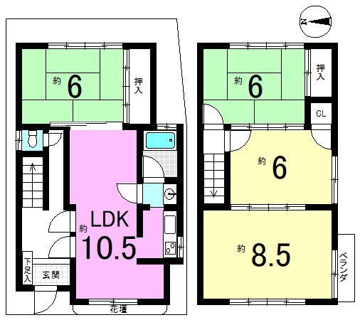 竹鼻扇町【会員限定】 間取り図