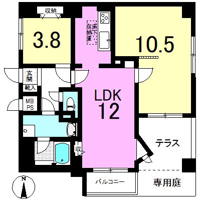 プレセランス山科 間取り図