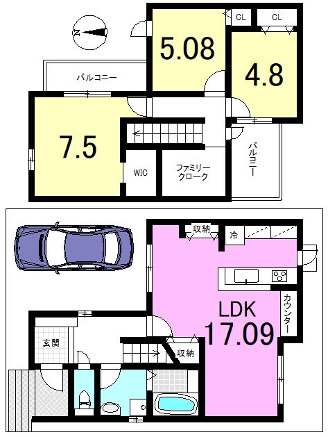 椥辻草海道町【会員限定】 間取り図