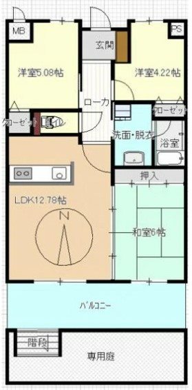 エルポート桃山 間取り図