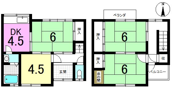 栗栖野打越町 間取り図