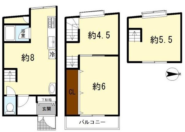 北花山大林町 間取り図