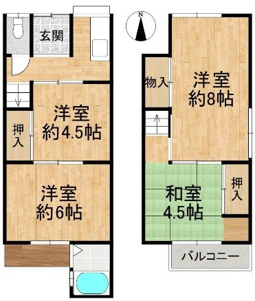 椥辻草海道町【会員限定】 間取り図