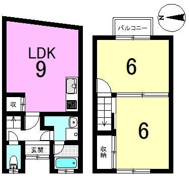 椥辻番所ヶ口町 間取り図