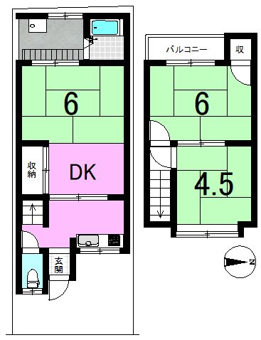 北花山市田町  間取り図