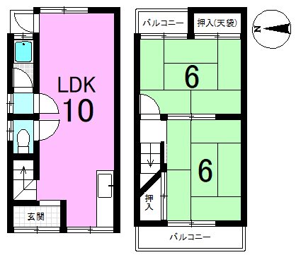 大宅坂ノ辻町 間取り図
