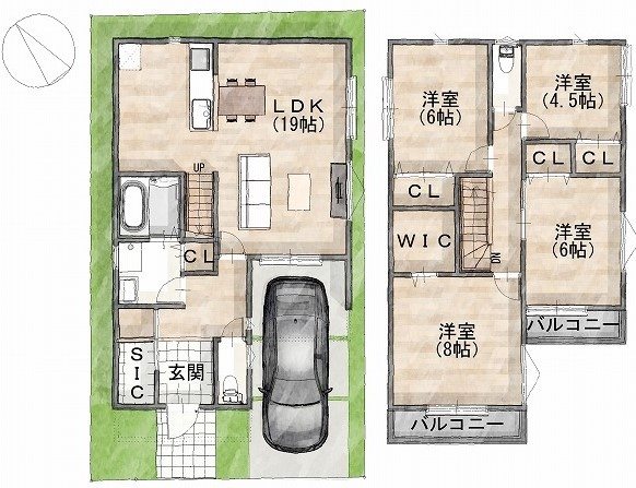 勧修寺柴山１号地【会員限定】 間取り図