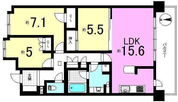 Brillia京都山科 間取り図