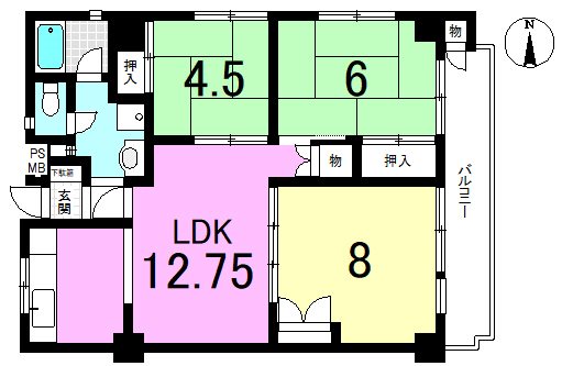 メイゾン山科 間取り図