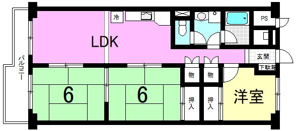 山科ハイツ  間取り図