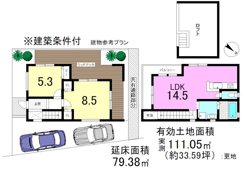 安朱奥ノ田１号地 間取り図