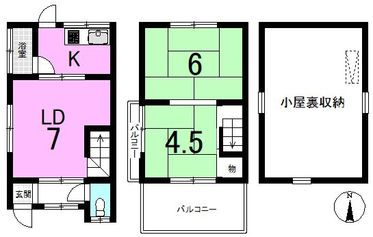 東野舞台町 間取り図