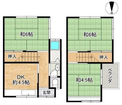 竹鼻西ノ口町 間取り図