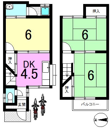 小山中ノ川町 間取り図