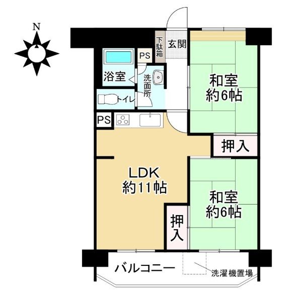 山科団地B棟【会員限定】 間取り図