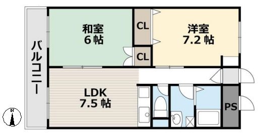 山科ハイツ【会員限定】 間取り図