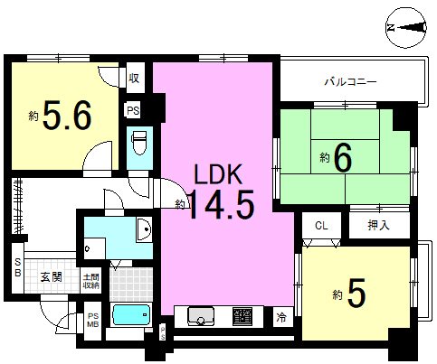 パルテ山科 間取り図