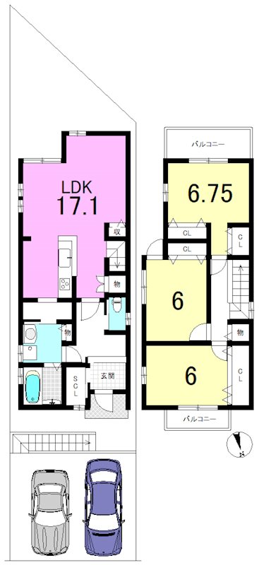 小山谷田町 間取り図
