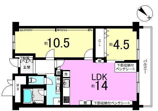 進和山科ハイライフ 間取り