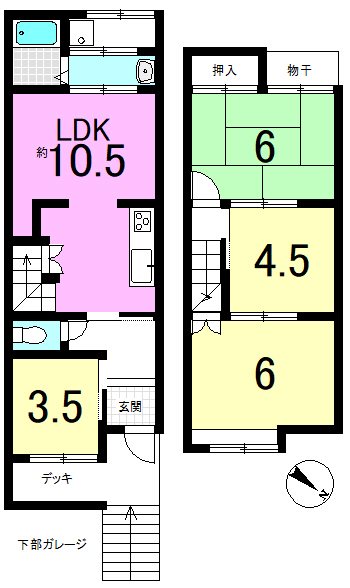 大塚元屋敷町 間取り図