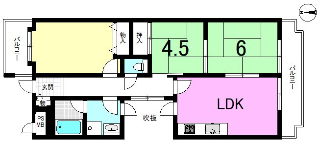 ライオンズマンション山科南【会員限定】 間取り図