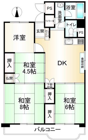 山科団地C棟【会員限定】 間取り図
