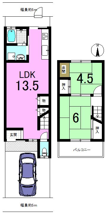 厨子奥矢倉町 間取り図