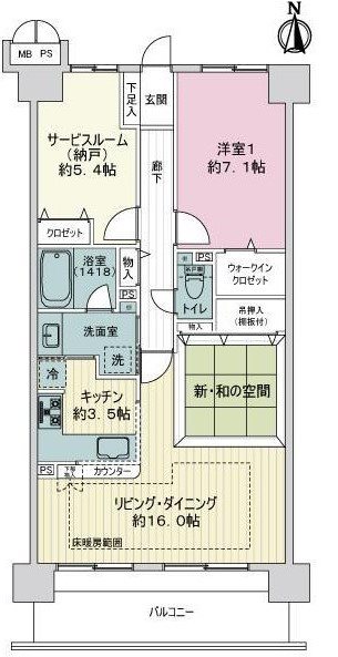 ライオンズマンション京都山科ガーデンシティ【会員限定】 間取り図