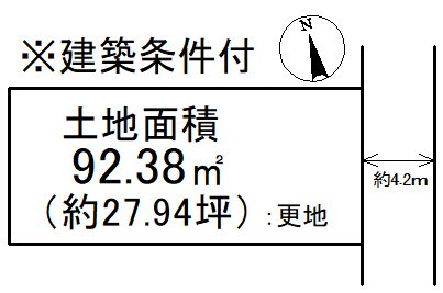 御陵中筋町C号地 間取り図
