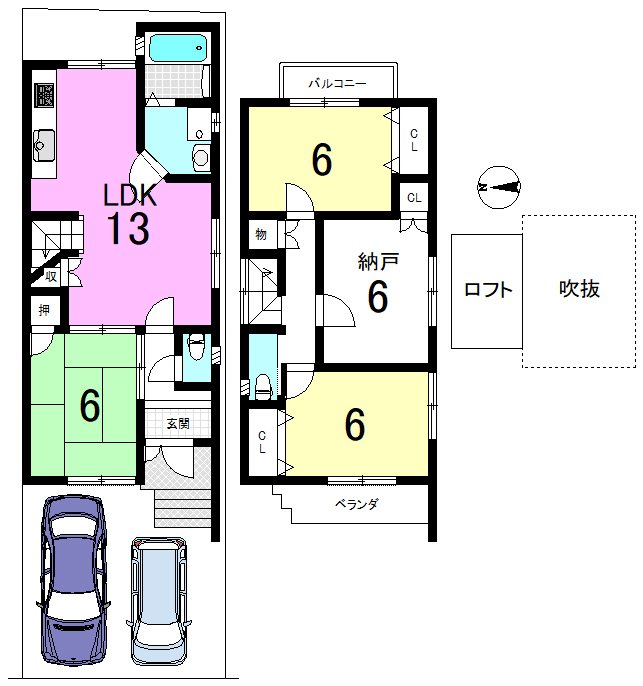 小野西浦 間取り図