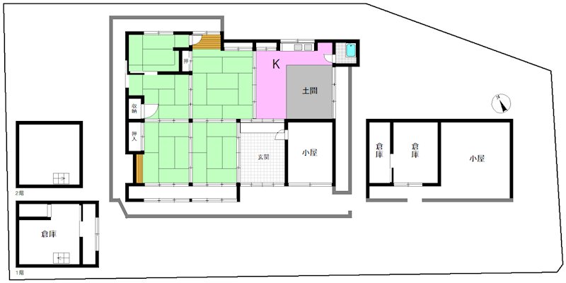 広河原尾花町 間取り図