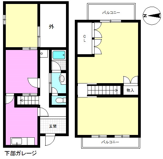 四宮小金塚 間取り図