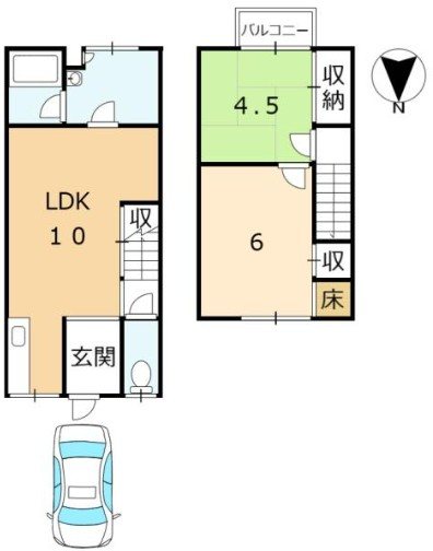 四ノ宮行者谷 間取り図