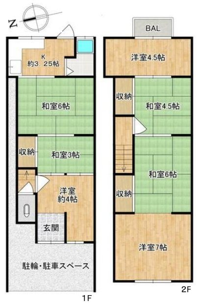 東野竹田 間取り図