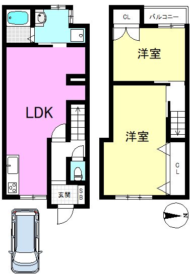 大宅細田町 間取り図