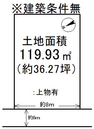 西野山中鳥井町 間取り図