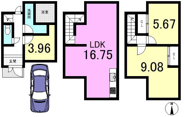 東野中井ノ上町 間取り図