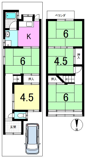 竹鼻堂ノ前町 間取り図