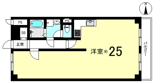 山科ハイツ 234号室 間取り図