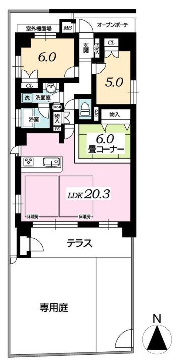 Brillia京都山科 間取り図
