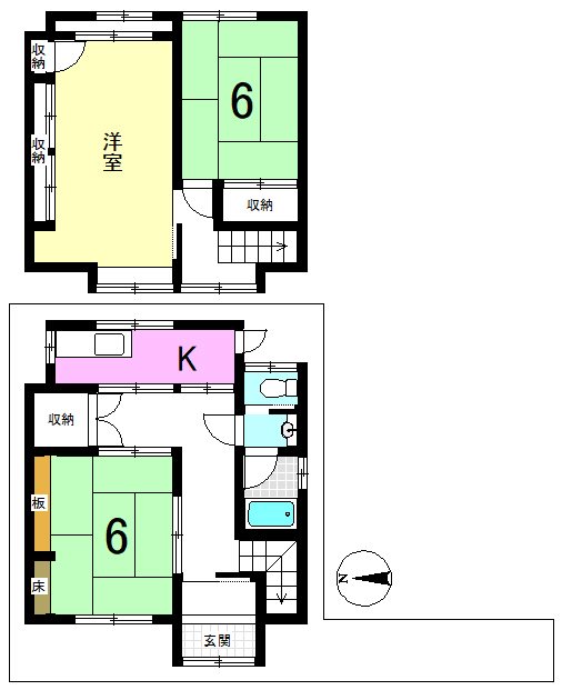 東野南井ノ上町 間取り図