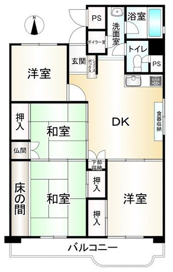 山科団地C棟【会員限定】 間取り図