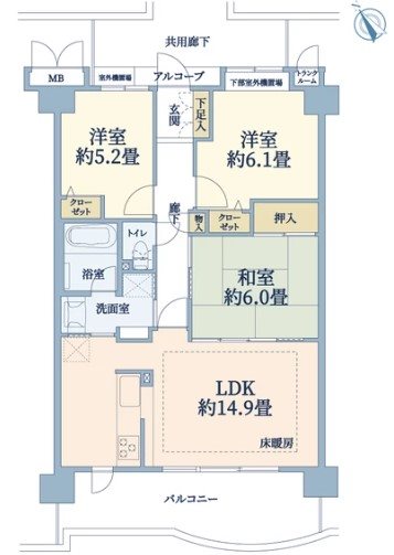 ディアステージ御陵【会員限定】 間取り図